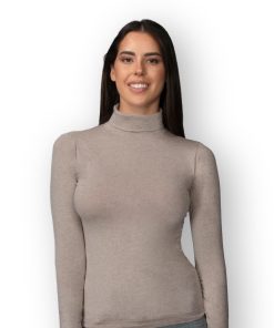 Alternative view of Cashmere Ultrasoft plonas kašmyrinis golfas su aukšta apykakle - 212818