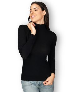 Cashmere Ultrasoft plonas kašmyrinis golfas su aukšta apykakle - 212818